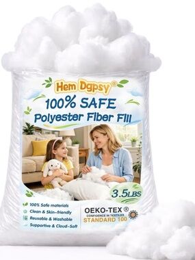 Hem Dgpsy 100% Polyester Fiber Fill - White